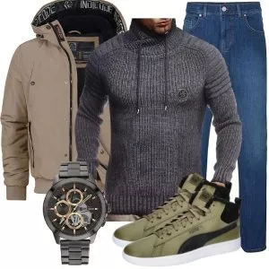 Winter Outfits Komplette Outfit für Herren
