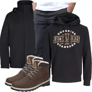Winter Outfits Männer Komplettoutfit