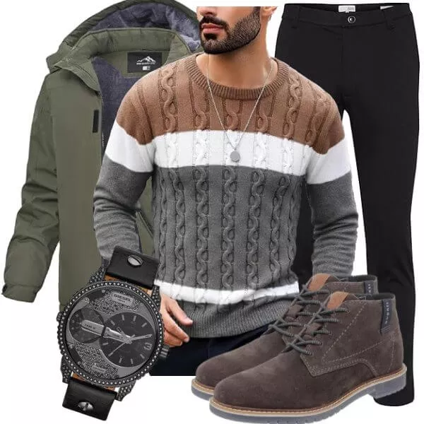 Winter Outfits Komplette Outfit für Herren