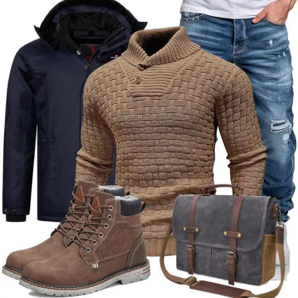 Winter Outfits Herren Komplette Outfit