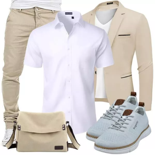 Business Outfits Herren Sommerlook minimalistisch und modern