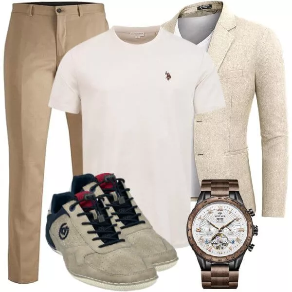 Sommer Outfits Herren Outfit Sommer urbane Eleganz