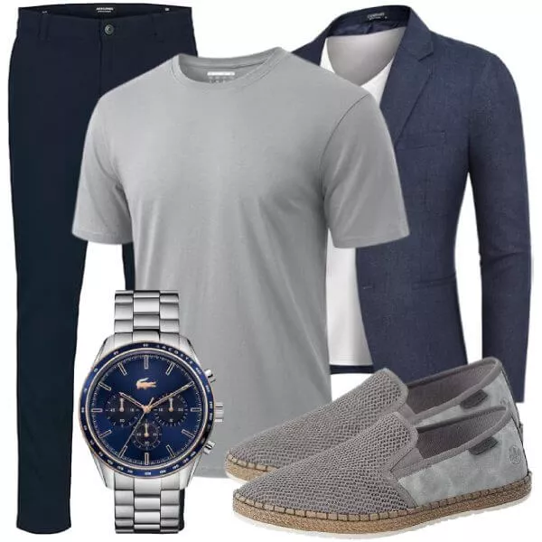 Business Outfits Herren Sommer Outfit casual minimalistisch