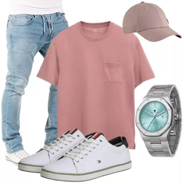Casual Outfits Herren Outfit Ideen Sommer minimal Style
