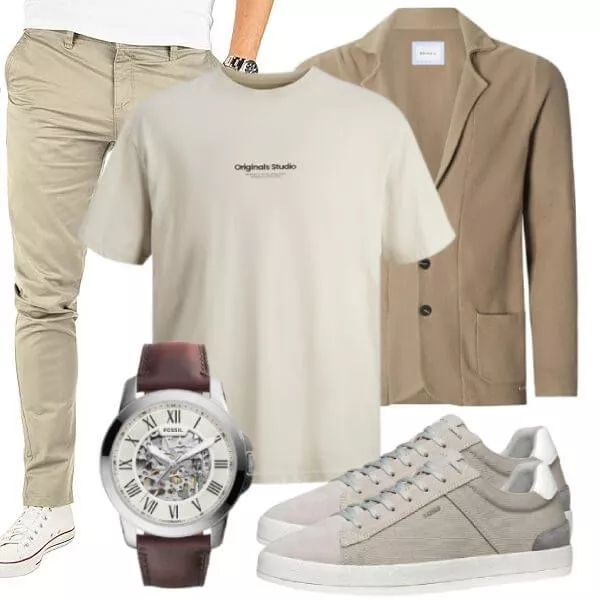 Business Outfits Männer Outfit Sommer elegante Basics kombinieren