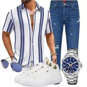 Casual Outfits Herrenmode Sommer stilvoll und modern kombiniert