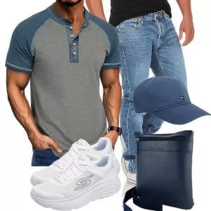 Sommer Outfits Herren Outfit Sommer mit Premium Basics