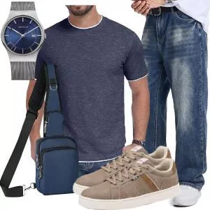 Casual Outfits Lässiges Herren Outfit mit Jeans und Sneakern – Perfekter Casual Look
