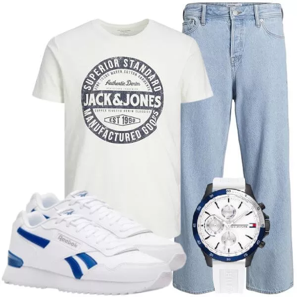 Sommer Outfits Sommer Outfit Herren mit Premium Sneakern