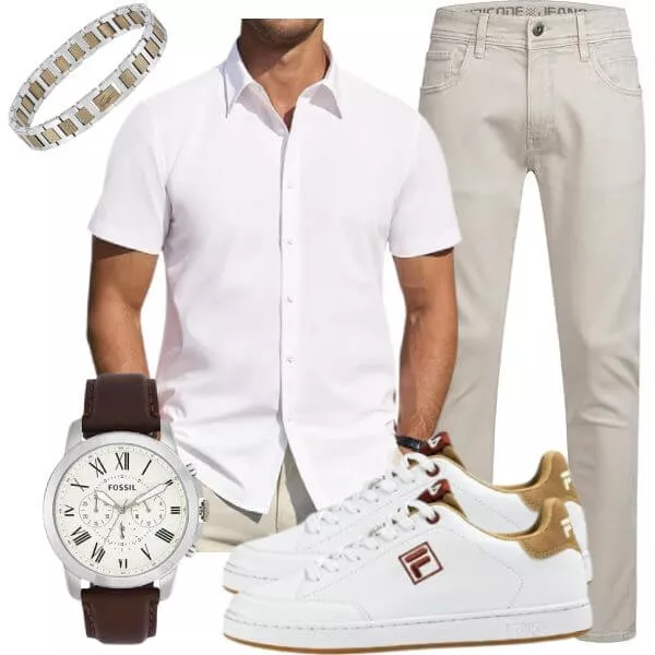 Business Outfits Eleganter Herren Look für warme Tage
