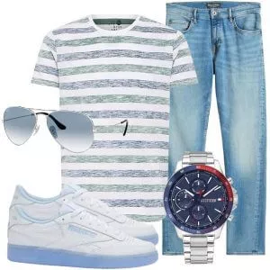 Casual Outfits Herren Sommerlook in Erdtönen