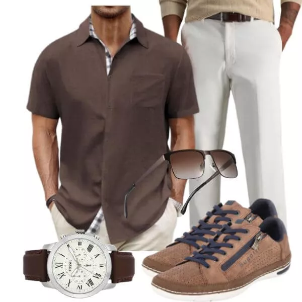 Casual Outfits Herren Sommerlook für stilvolle Reisen