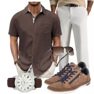 Casual Outfits Herren Sommerlook für stilvolle Reisen