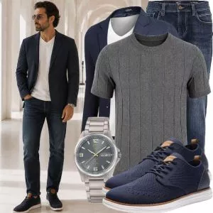 Herbst Outfits Herrenmode Herbst mit Blazer
