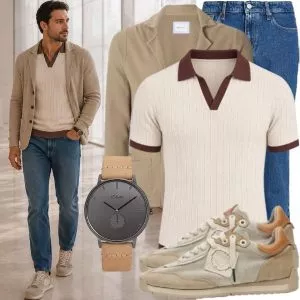 Herbst Outfits Herbst Look für Männer in Naturtönen