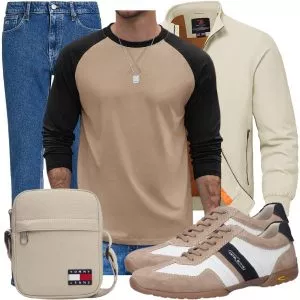 Casual Outfits Herren Herbstlook in Schokoladenbraun