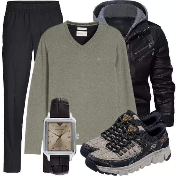 Herbst Outfits Herren Herbstmode mit Feinstrick