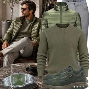 Herbst Outfits Elegantes Herbst Outfit Herren mit Strickpolo