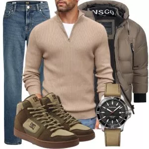 Herbst Outfits Herbst Outfit Herren in Braun und Beige