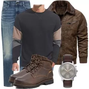 Casual Outfits Herbst Business Look Herren mit Stoffhose