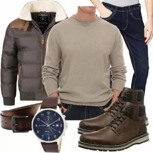 Casual Outfits Bequemes Winteroutfit