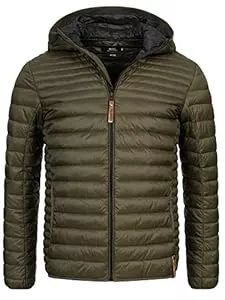 Indicode Jacken Indicode Herren Bowers Steppjacke in Daunenjacken-Optik | Winterjacke Übergangsjacke