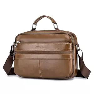 SPAHER Taschen & Rucksäcke SPAHER Umhängetasche Leder Herren Herrentasche Schultertasche Echtes Leder Messenger Bags Handgelenktasche Herren Schultertasche Crossbody Bag Geschenk für Männer