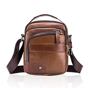 MANNUOSI Taschen & Rucksäcke MANNUOSI Herren Schultertaschen Freizeit Fashion Echtleder Crossbody Tasche