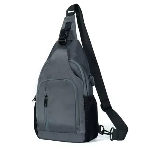 TAN.TOMI Taschen & Rucksäcke TAN.TOMI Brusttasche Herren, Sling Bag Herren, Schultertasche Herren Verstellbare Schulter, Wasserfest Umhängetasche Herren, Crossbody Bag für Männer Outdoor-Sportarten Wandern Radfahren