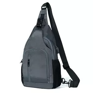 TAN.TOMI Taschen & Rucksäcke TAN.TOMI Brusttasche Herren, Sling Bag Herren, Schultertasche Herren Verstellbare Schulter, Wasserfest Umhängetasche Herren, Crossbody Bag für Männer Outdoor-Sportarten Wandern Radfahren