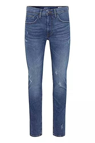 b BLEND Jeans Blend BHEdgar Herren Jeans Hose Denim mit Stretch und Used-Look Slim Fit