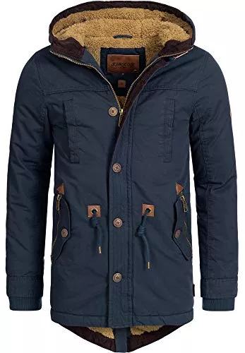 Indicode Mäntel Indicode Herren Barge Winterjacke m. Kapuze &amp; Teddyfutter | Winterparka Herrenjacke Parka