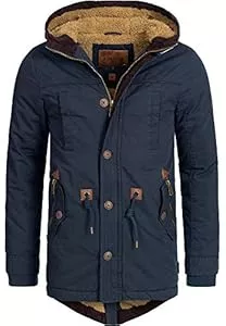 Indicode Mäntel Indicode Herren Barge Winterjacke m. Kapuze & Teddyfutter | Winterparka Herrenjacke Parka