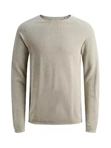 JACK & JONES Pullover & Strickmode JACK & JONES Herren Strickpullover | Rundhals Basic Langarm Sweater | Baumwolle Shirt JJEHILL