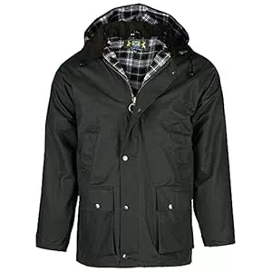 Romneys Jacken Romneys Original englische Wachsjacke Country - Robuste Wind- und wasserdichte Regenjacke inklusive Kapuze