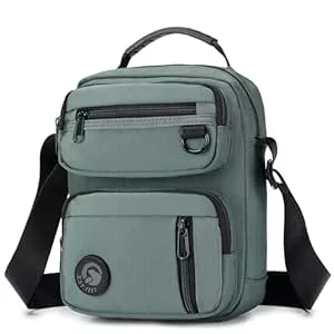 SUCIKORIO Taschen & Rucksäcke SUCIKORIO Umhängetasche Herren Klein mit Patches Klett, Multi-Pocket Männer Schultertasche Wasserdicht Oxford Sling Crossbody Bag Tactical Handtaschen Herrentasche Mit Oberem Griff für Arbeit, Reise