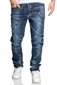 Amaci&Sons Jeans Amaci&Sons Stretch-Jeans Herren Regular Slim Denim Design Hose 7029