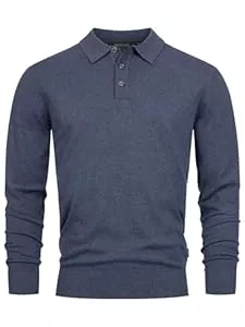 Indicode Pullover & Strickmode Indicode Herren INChips Pullover aus 80% Baumwolle mit Polokragen | Herren-Pullover für Männer