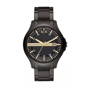 Armani Exchange Uhren Armani Exchange Herren-Dreizeiger-Datumsanzeige, Edelstahluhr, Gehäusegröße 46 mm