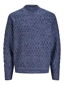 JACK & JONES Pullover & Strickmode JACK & JONES Male Strickpullover Einfarbig Strickpullover