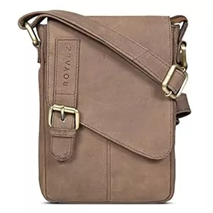 ROYALZ Taschen & Rucksäcke ROYALZ 'Louisiana' Leder Umhängetasche Klein für Männer Herren Ledertasche Mini Seitentasche Vintage Look Tasche zum Umhängen