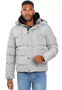 ALESSANDRO SALVARINI Jacken ALESSANDRO SALVARINI Winterjacke Herren - Wasserabweisend, Abnehmbare Kapuze, Gefüttert, Warm, Winddicht, Jacke Herren Winter Mann, Teddyfell Fell