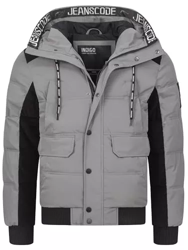 Indicode Jacken Indicode Herren INJakobe Winterjacke mit Kapuze | Herrenjacke warme Freizeitjacke Männer