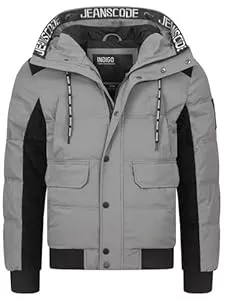 Indicode Jacken Indicode Herren INJakobe Winterjacke mit Kapuze | Herrenjacke warme Freizeitjacke Männer