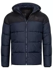 Indicode Jacken Indicode Herren INBiviano Winterjacke mit Kapuze | Steppjacke Herrenjacke Männer