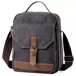 Chase Chic Taschen & Rucksäcke Chase Chic Herren-Umhängetasche, wasserdichte kleine Tasche mit 2 Fächern, Anti-Diebstahl-Kuriertaschen mit Druablem Griff für Tablet