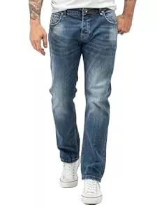 Rock Creek Jeans Rock Creek Herren Designer Jeans Denim Blau Hose Herrenjeans RC-2098 W29-W44