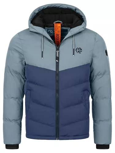 Indicode Jacken Indicode Herren INAgiotis Winterjacke mit Kapuze | Herrenjacke Jacke Steppjacke Männer