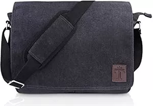 TRAVANDO Taschen & Rucksäcke TRAVANDO Laptoptasche 14-16 Zoll Laptop Tasche Herren Umhängetasche Canvas Segeltuch Kuriertasche Messenger Bag Herren für Arbeit Schule Freizeit Notebook Tasche