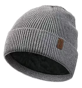 Wmcaps Hüte & Mützen Wmcaps Beanie Mütze, Herren Winter Warme Unisex Wintermütze Strickmütze Dehnbare Weiche Wollmütze mit Bündchen und Dickem Warmem Futter Geschenk für Freundin männer Frauen